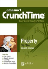 Emanuel CrunchTime for Property – Paperback By Steven L. Emanuel – GOOD