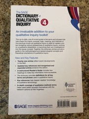 The SAGE Dictionary of Qualitative Inquiry – Paperback – VERY GOOD