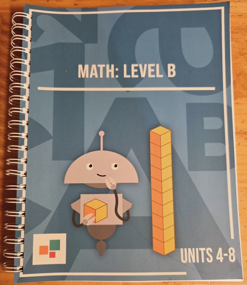 Miacademy Workbook: Math Level B Units 4-8 Spiral Bound Homeschooling