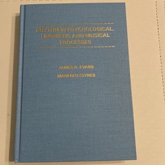 Rhythm in Psychological, Linguistic and Musical Processes by James R. Evans