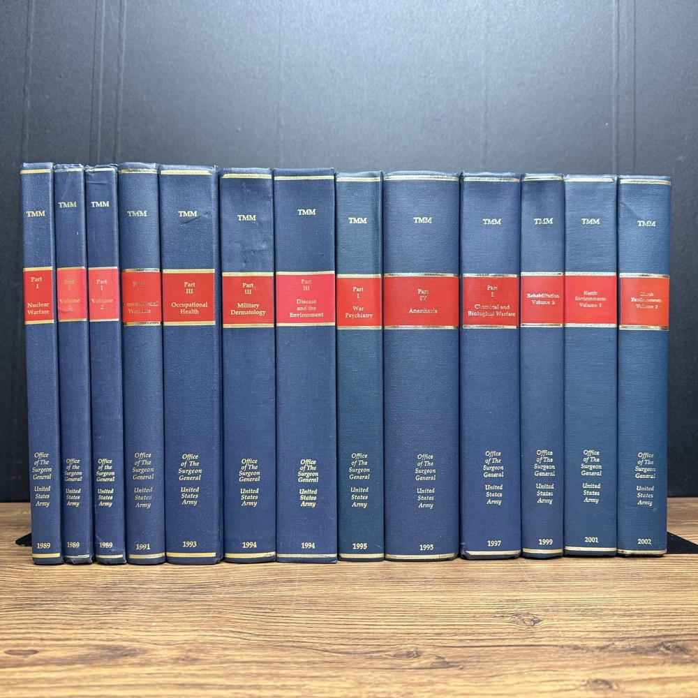 13 Book Set: TMM Textbook of Military Medicine, Surgeon General, US Army