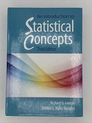 An Introduction to Statistical Concepts: Third Edition hardcover Used – Very G