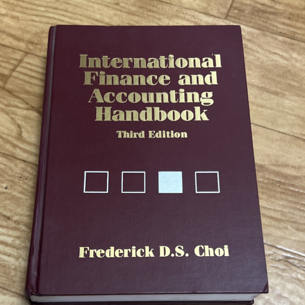 Wiley International Finance and Accounting Handbook 3rd Ed Choi 2003 HC ISBN