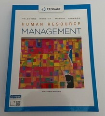 HUMAN RESOURCE MANAGEMENT 16 EDITION JACKSON, MATHIS, MEGLICH, VALENTINE