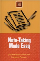 Note-Taking Made Easy (Study Smart Series) by Franklynn Peterson,Judi Kesselman-