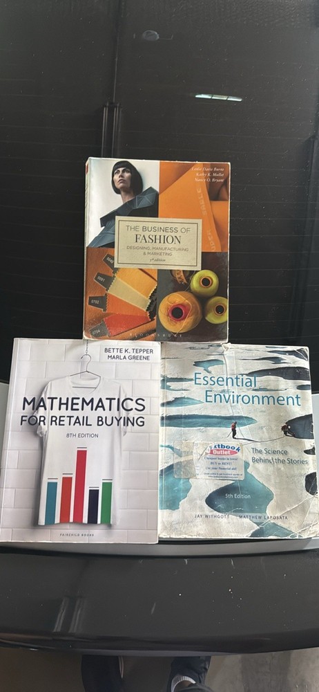 3 College Textbooks See List