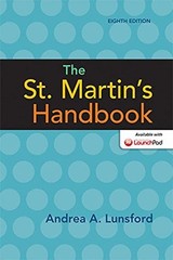 THE ST. MARTIN’S HANDBOOK By Andrea A. Lunsford **Mint Condition**
