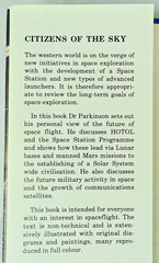 Citizens Of The Sky by Parkinson, 2100 Ltd 1987 Space Exploration Book