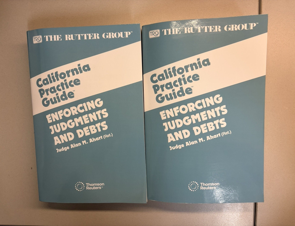 FULL SET-TRG California Practice Guide Enforcing Judgments & Debts 2025 CH 1-6