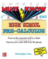 Must Know High School Pre-Calculus – Paperback By Monahan, Christopher – GOOD