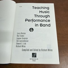 Lot Of 3 Teaching Music Through Performance in Band + in Beginning Band Books