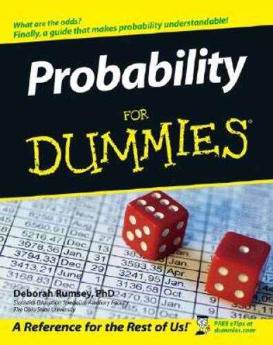 Probability For Dummies – Paperback By Rumsey, Deborah J. – VERY GOOD