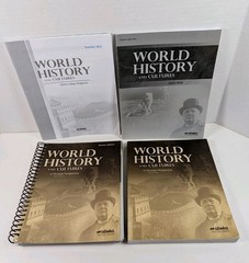Lot 4 Abeka World History and Cultures 3rd Edition Text Teacher Keys/Answer Keys