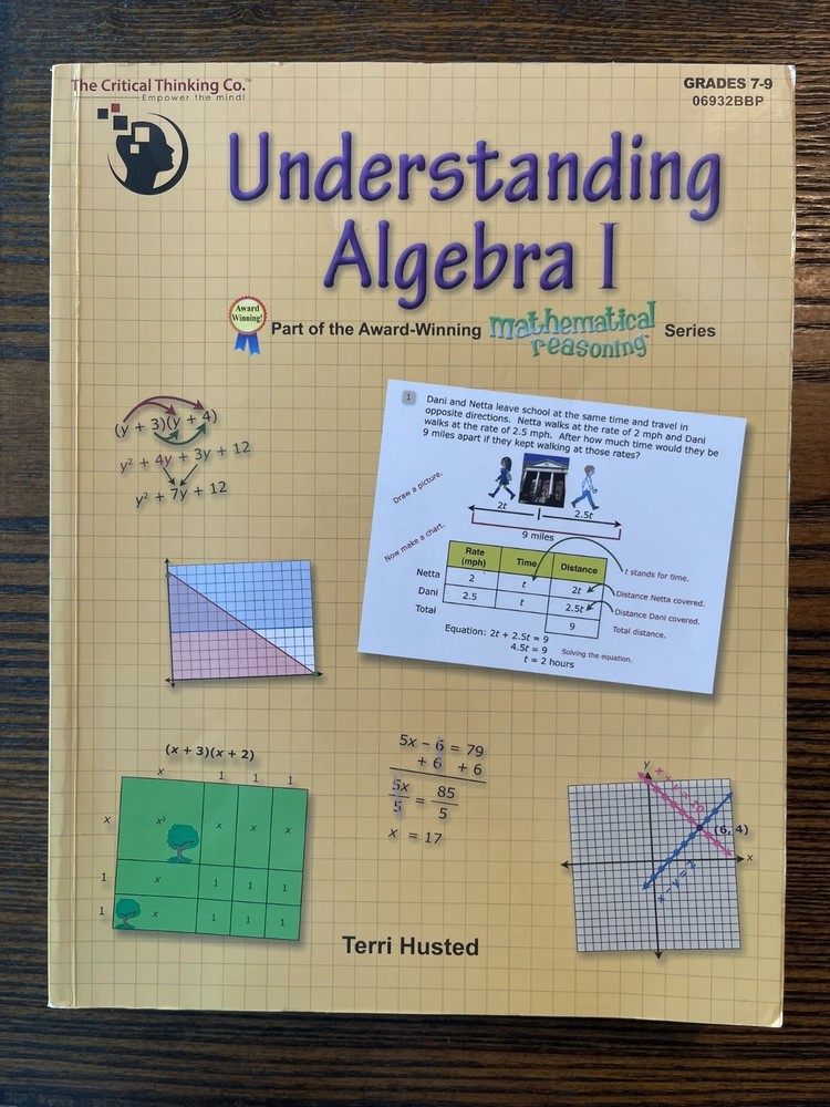 Understanding Algebra I Workbook – Bridging the Gap Between Computation and Math