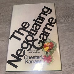 VINTAGE 1970 The Negotiating Game By Chester L Karrass Hardcover DJ Book