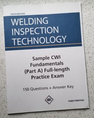 AWS WIT-T/WIT-W/WIT-E WELDING INSPECTION TECHNOLOGY Textbook/Workbook/Exam set