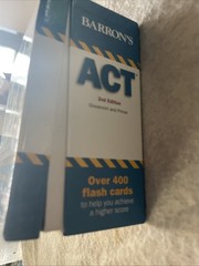 Barron’s ACT Flash Cards 2nd Edition 400 Test Prep Study Set Very Good