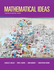 Mathematical Ideas by Charles Miller: Used