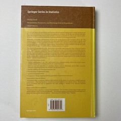 Permutation Parametric & Bootstrap Tests of Hypotheses Good Springer Hardcover