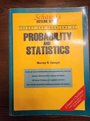 Probability and Statistics by Murray R. Spiegel (Trade Paperback)