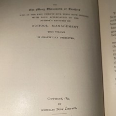 1893 School Management Persons Interested In The Right Training For The Young