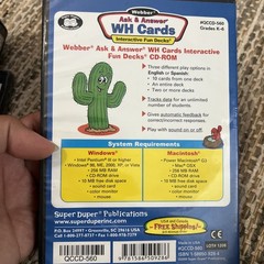 Webber Ask and Answer WH Questions Interactive Fun Deck : Qccd560 by Super Duper