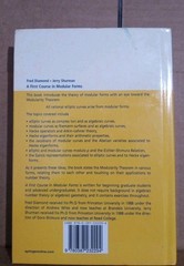 First Course in Modular Forms – Fred Diamond & J. Shurman– Springer Hardcover