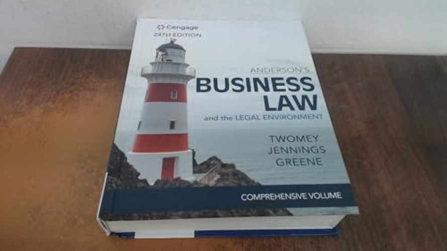 Anderson’s Business Law & The – Hardcover, by Twomey David; Jennings – Good