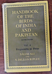 HANDBOOK OF THE BIRDS OF INDIA & PAKISTAN, 2nd Edition, Vol. 4-SUPERB Rare HC DJ