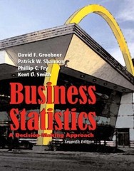 Business Statistics: A Decision Making Approach, Groebner, David F., Very Good B