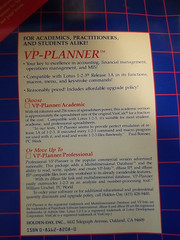 A Guide to Spreadsheets Using VP-Planner Norman Sondak 1987 Holden-Day Vintage