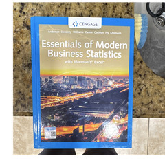 Essentials of Modern Business Statistics Excel 8th Ed Hardcover Anderson Cengage