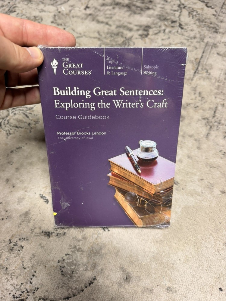 GREAT COURSES Building Great Sentences: Exploring the Writer’s Craft 🌟 SEALED!