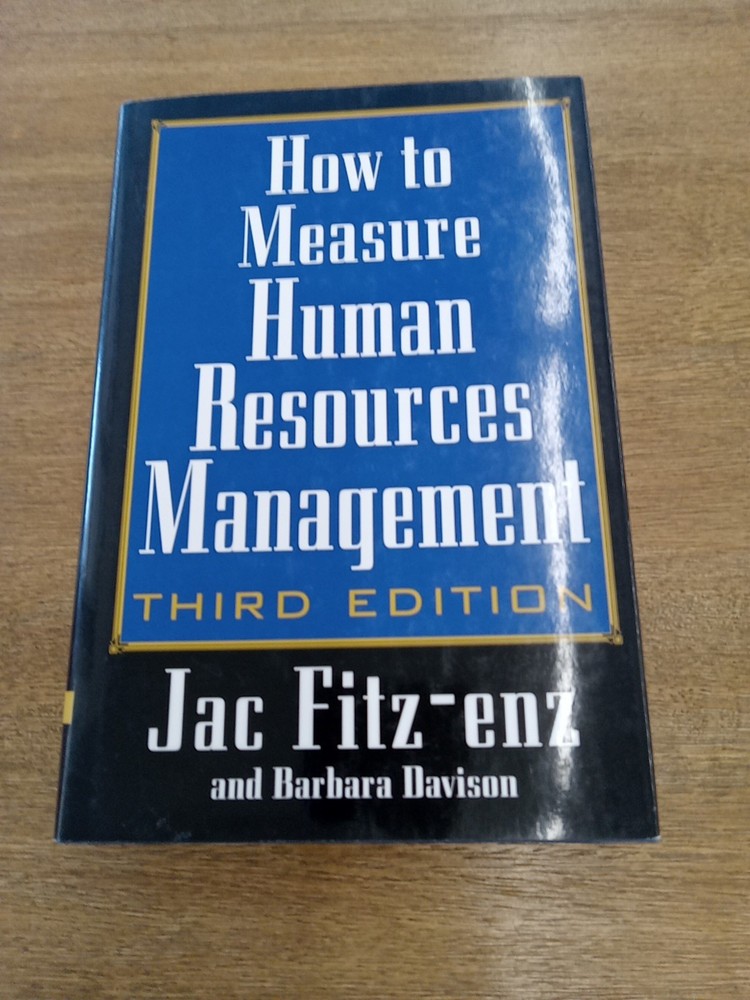 How to Measure Human Resource Management by Jac Fitz-enz (2002, Hardcover)