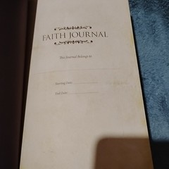 Faith Journal diary hardcover note book 176 pages Daily Bible Reading Christian
