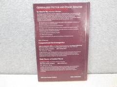 Generalized Vector and Dyadic Analysis Chen-To Tai 1992 Hardcover Field Theory