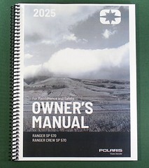 2025 Polaris Ranger SP 570 Owner’s Manual: 177 Pages & Protective Covers!