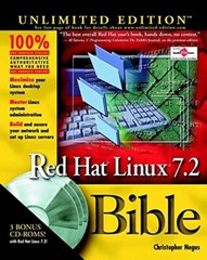 RED HAT LINUX 7.2 BIBLE By Christopher Negus *Excellent Condition*
