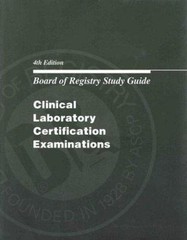 Board of Registry Study Guide: Clinical L- Editor, 9780891894162, paperback, new