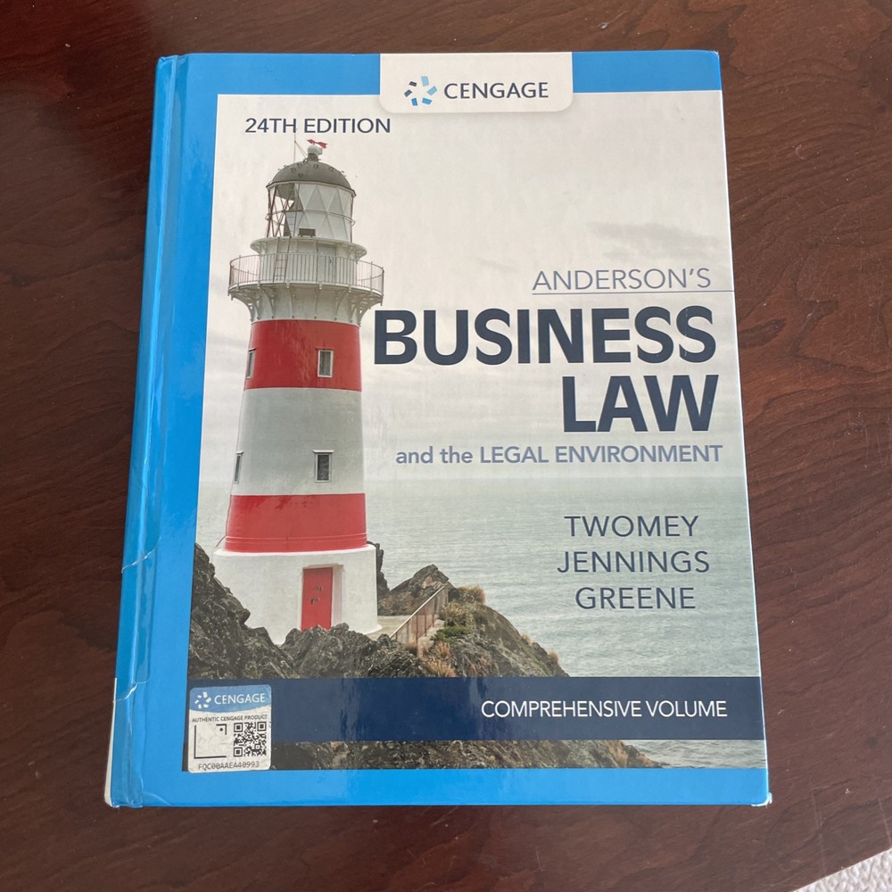 MindTap Course List Ser.: Anderson’s Business Law and the Legal Environment 24th