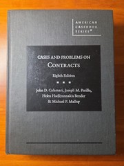 748 Cases and Problems on Contracts 8th 9781636594958