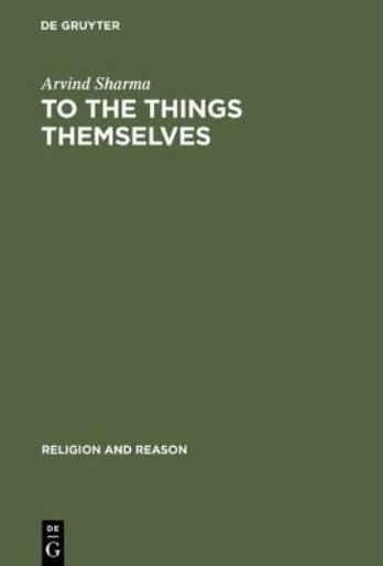 To The Things Themselves