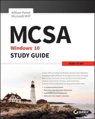MCSA Microsoft Windows 10 Study Guide: Exam 70-697 – Paperback – GOOD