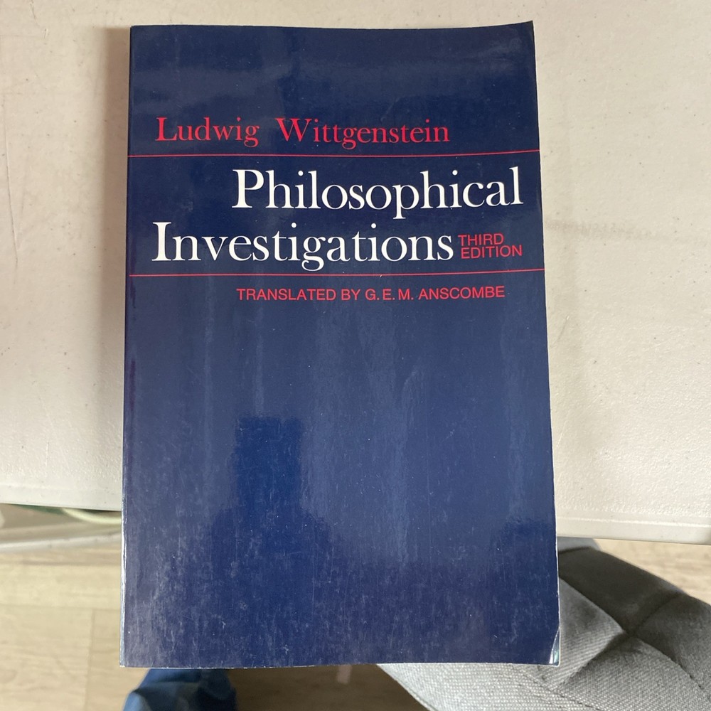 Philosophical Investigations (3rd Edition) by Ludwig Wittgenstein,