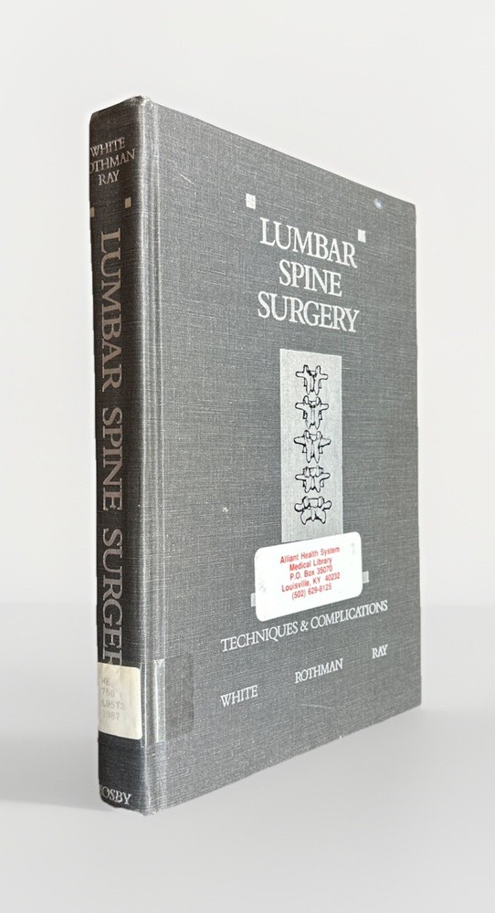 Lumbar Spine 2nd Edition Volumes 1 2 Medical Textbook Anatomy Orthopedic Surgery