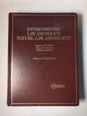American Casebook Ser.: Environmental Law and Policy : A Coursebook on…