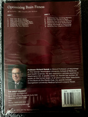 Great Courses : Optimizing Brain Fitness by Restak Richard (DVD & Text 2011 NEW)