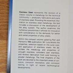 Stainless Steel R. A. Lula American Society for Metals HC Metallurgy 1986