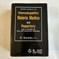 Pocket Manual of Homeopathic Materia Medica and Repertory W. Boericke MD