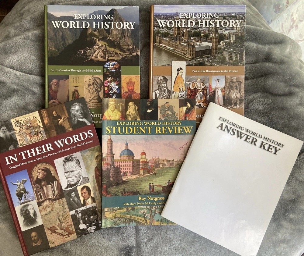 Exploring World History, Part 1 & 2, In Their Words, and more, Notgrass